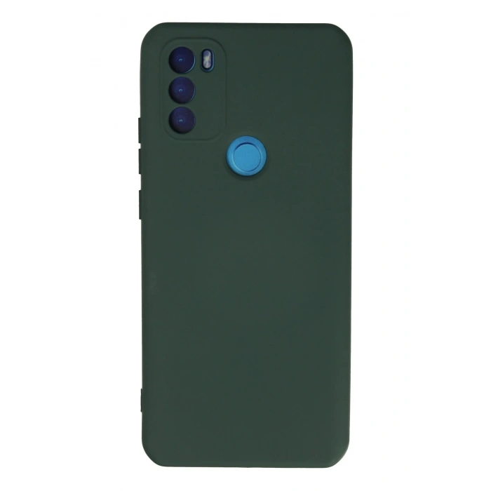 Mey İthalat®  General Mobile GM 21 Plus Kılıf Nano içi Kadife Silikon - Koyu Yeşil