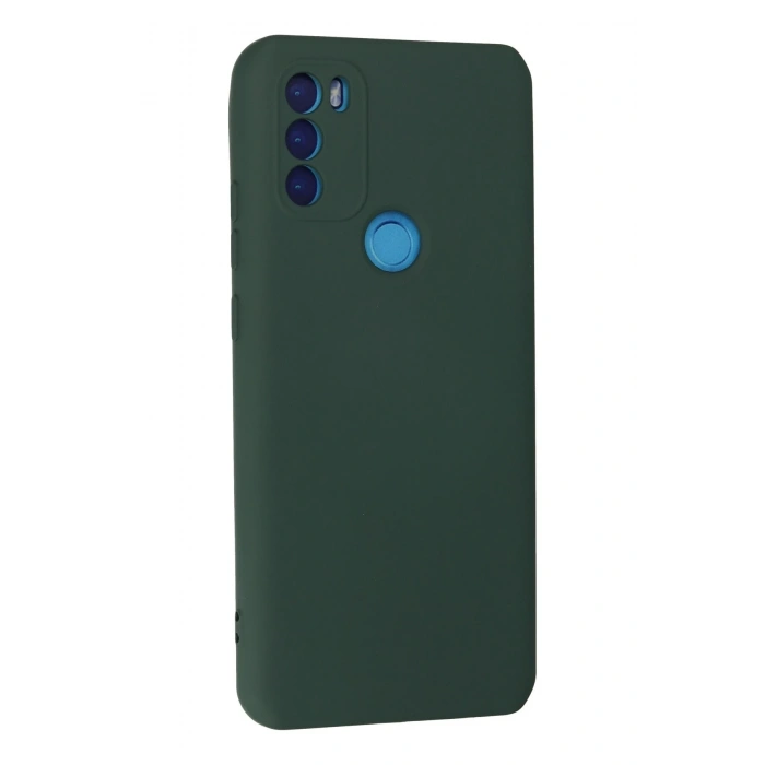 Mey İthalat®  General Mobile GM 21 Plus Kılıf Nano içi Kadife Silikon - Koyu Yeşil
