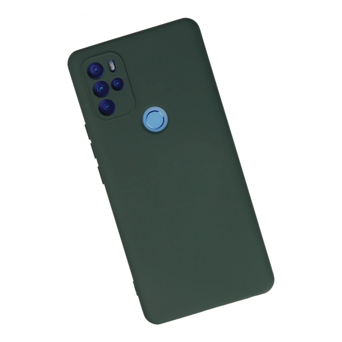 Mey İthalat®  General Mobile GM 21 Pro Kılıf Nano içi Kadife Silikon - Koyu Yeşil