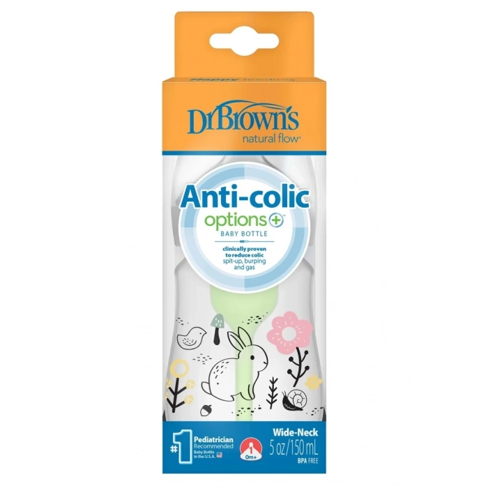 Mey İthalat®   Geniş Ağız PP Antikolik Options Biberon 150 ml Kız