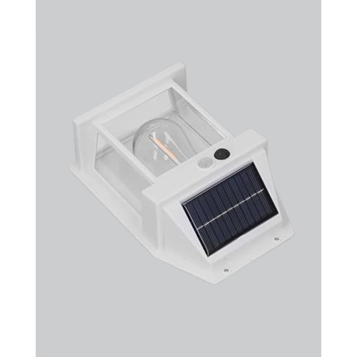Mey İthalat® Güneş Enerjili Dış Mekan Sensörlü Duvar Lambası IP65 Su Geçirmez