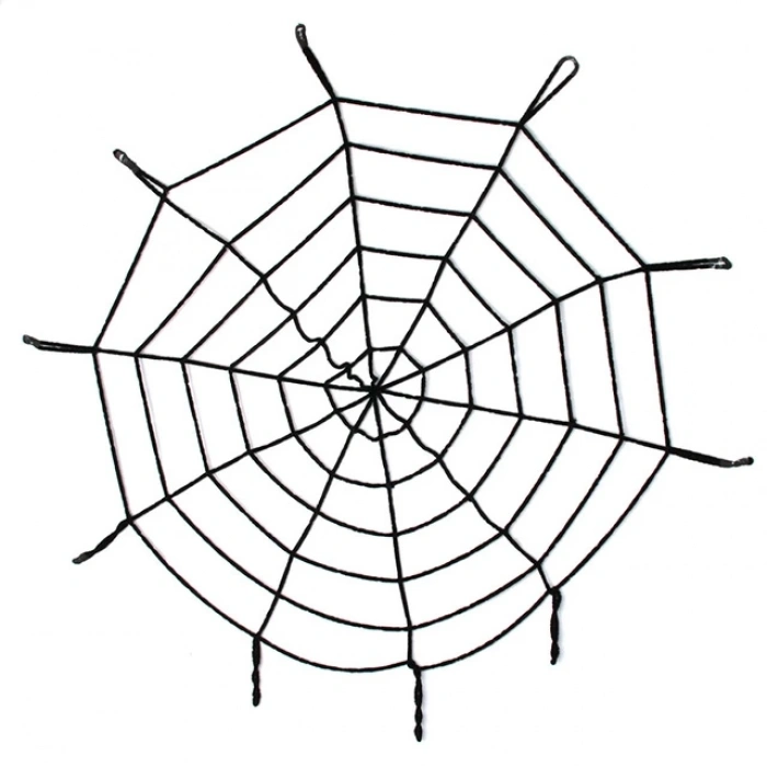 Mey İthalat® Halloween Cadılar Bayramı Örümcek Ağ Dekor Siyah 1.5 Metre