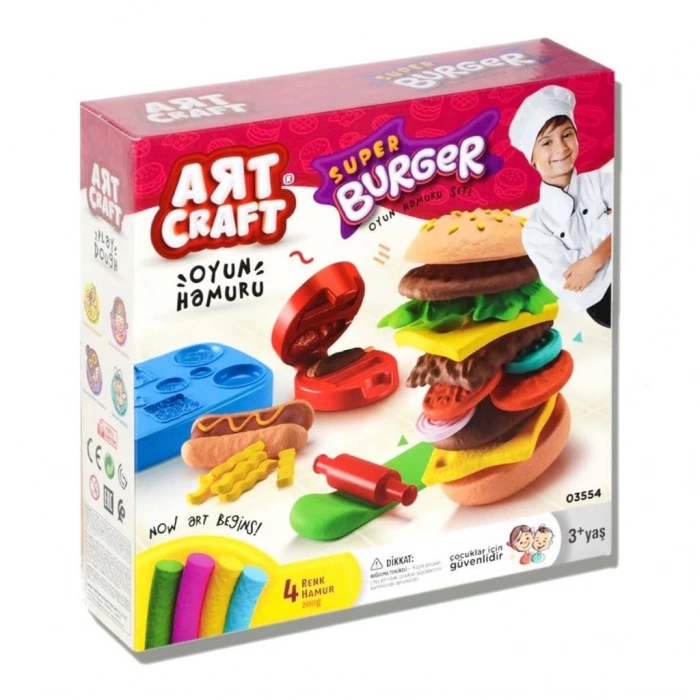 Mey İthalat® Hamburger Oyun Hamuru Seti