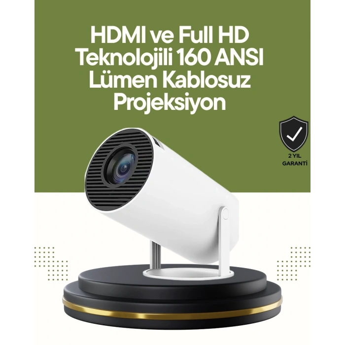 Mey İthalat® HDMI ve USB Girişli Uzun Ömürlü Ampullü Projeksiyon