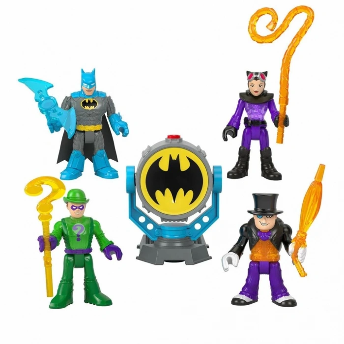 Mey İthalat® HFD47 Bat-Tech Bat-Signal Figür Seti,  Super Friends