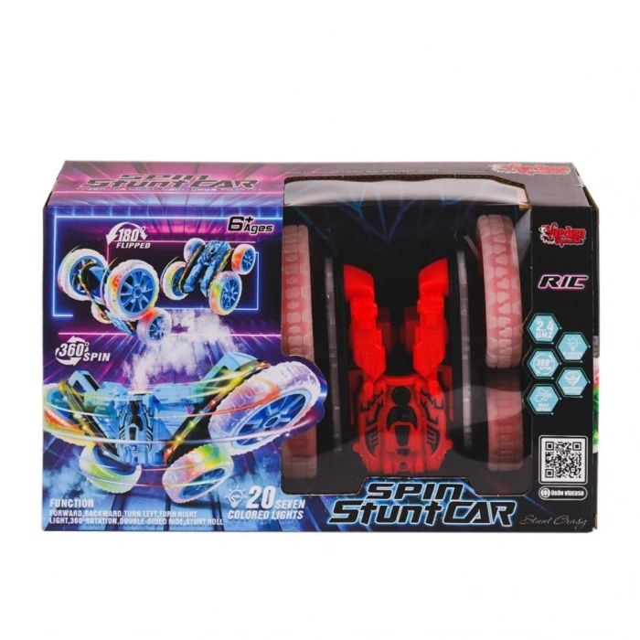 Mey İthalat® HG-4-45 Kumandalı Işıklı Buharlı Stunt Spin Araba -Vardem Oyuncak