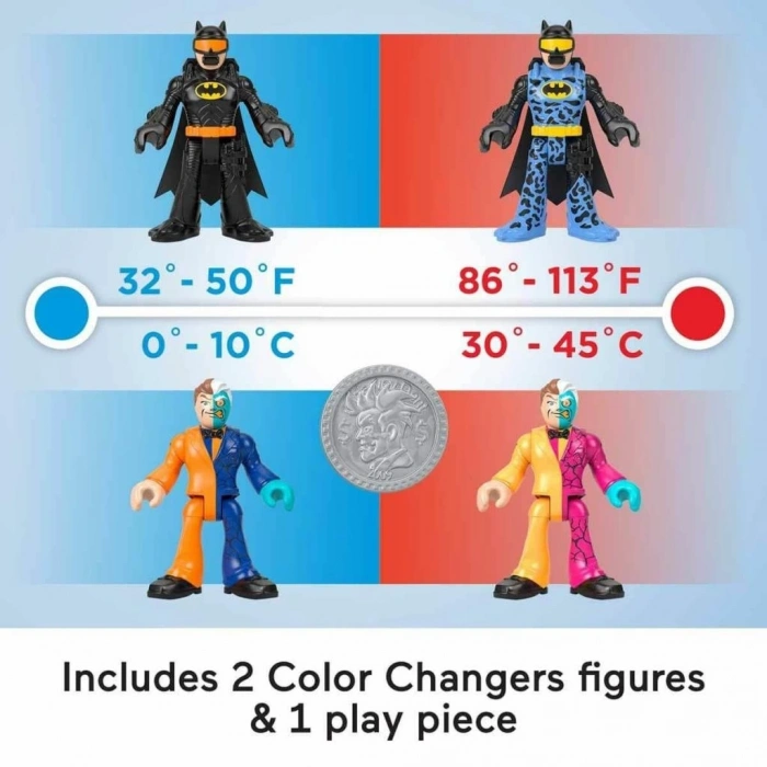 Mey İthalat® HMX60 Imaginext® DC Color Changers Temel Figür Seti