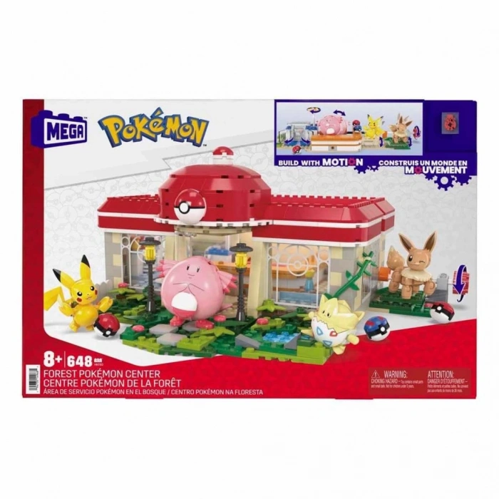 Mey İthalat® HNT93 MEGA Pokémon™ Pokémon Dinlenme Tesisi 648 parça +8 yaş