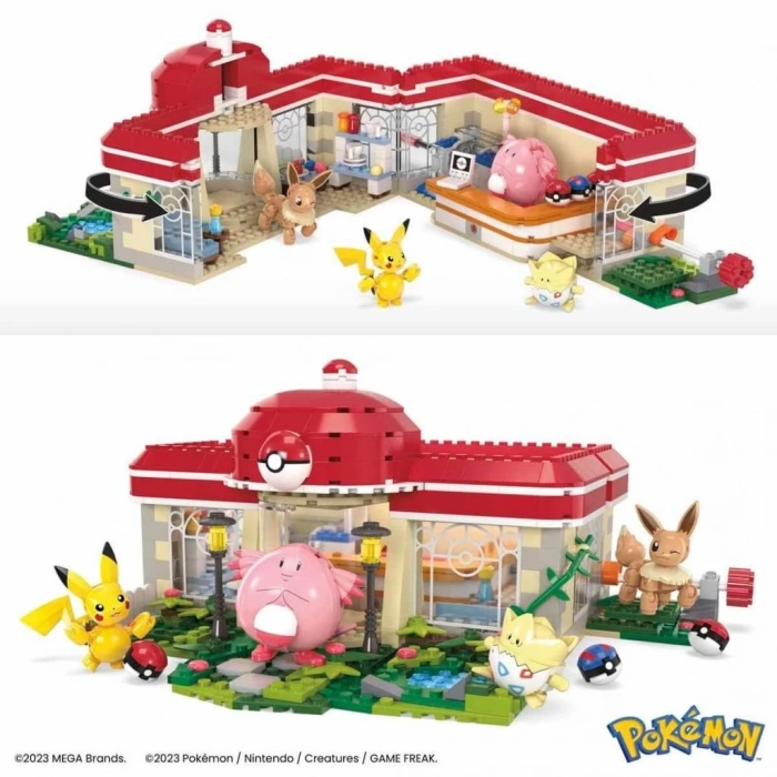 Mey İthalat® HNT93 MEGA Pokémon™ Pokémon Dinlenme Tesisi 648 parça +8 yaş