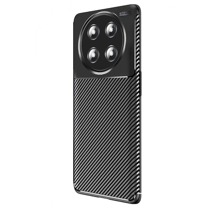 Mey İthalat®  Honor Magic 7 Lite Kılıf Auto Focus Karbon Kapak - Siyah