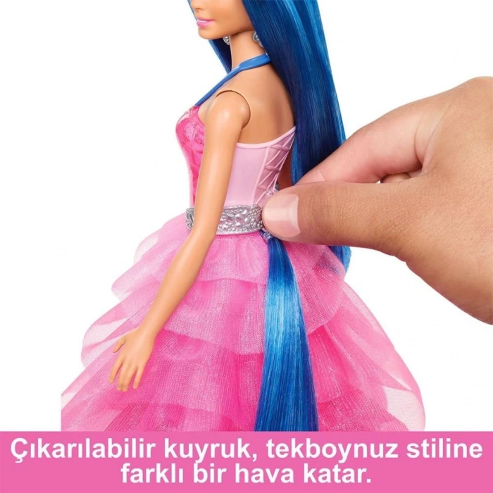 Mey İthalat® HRR16 Mavi Saçlı Prenses Bebek