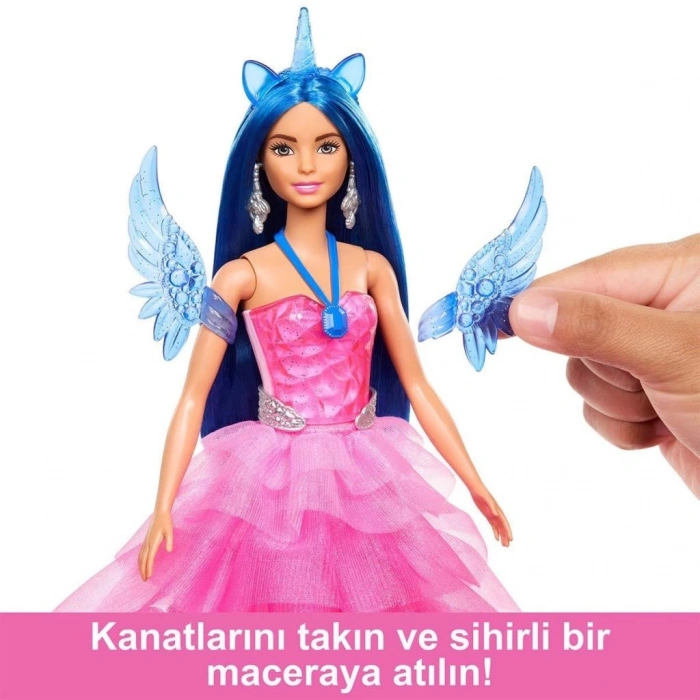 Mey İthalat® HRR16 Mavi Saçlı Prenses Bebek