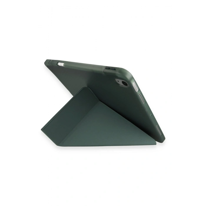 Mey İthalat®  Huawei Honor Pad 9 Kılıf Kalemlikli Mars Tablet Kılıfı - Koyu Yeşil
