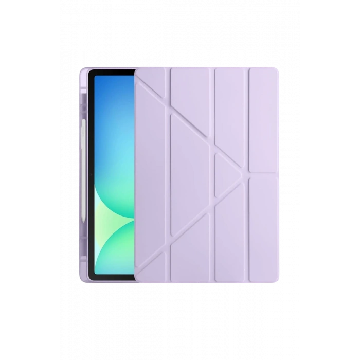 Mey İthalat®  Huawei Honor Pad X9 11.5 Kılıf Kalemlikli Mars Tablet Kılıfı - Lavender