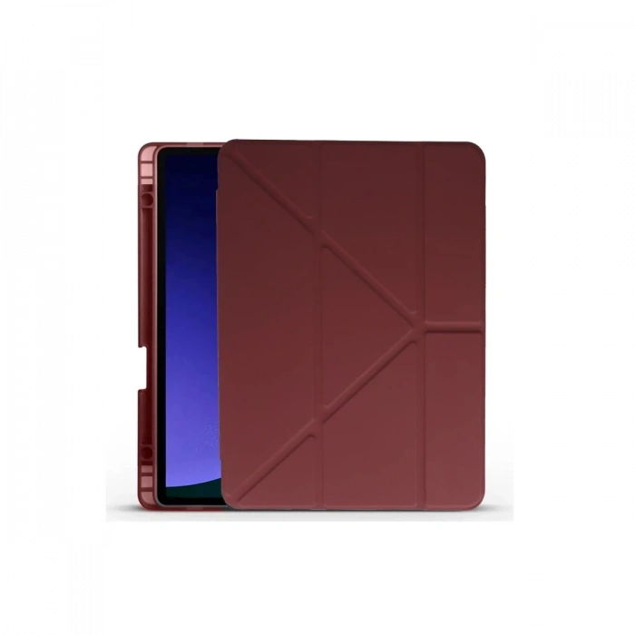 Mey İthalat®  Huawei Honor Pad X9 11.5 Kılıf Kalemlikli Mars Tablet Kılıfı - Mürdüm