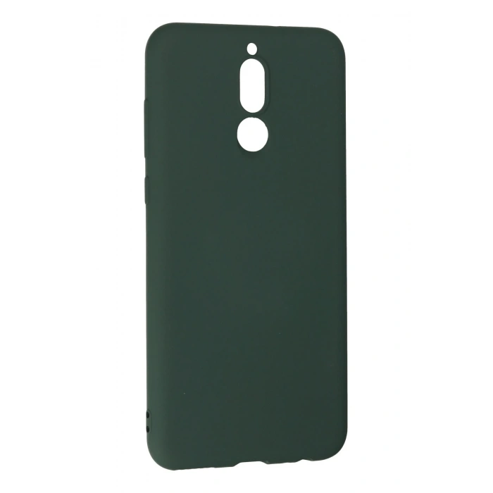 Mey İthalat®  Huawei Mate 10 Lite Kılıf Nano içi Kadife Silikon - Koyu Yeşil