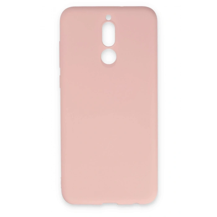 Mey İthalat®  Huawei Mate 10 Lite Kılıf Nano içi Kadife Silikon - Pudra
