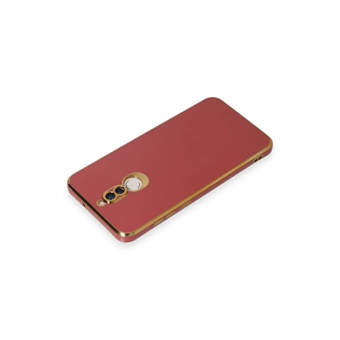 Mey İthalat®  Huawei Mate 10 Lite Kılıf Volet Silikon - Kırmızı