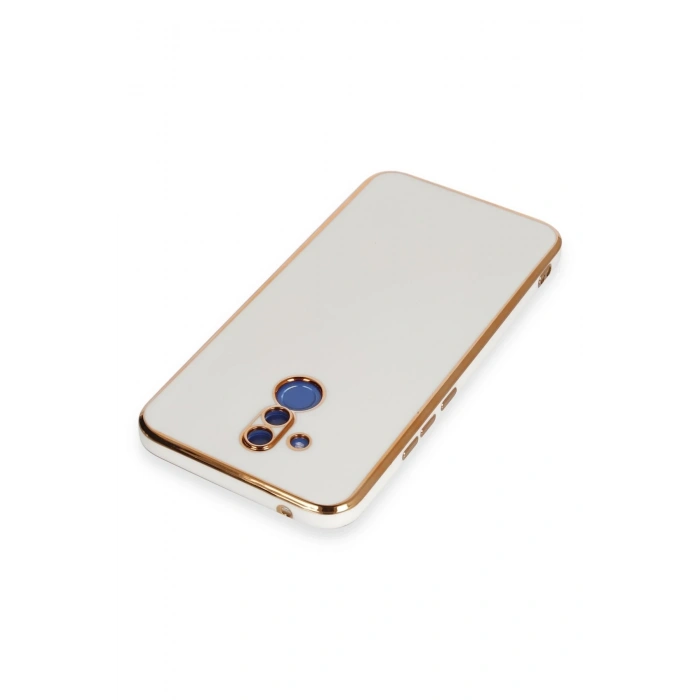 Mey İthalat®  Huawei Mate 20 Lite Kılıf Volet Silikon - Beyaz