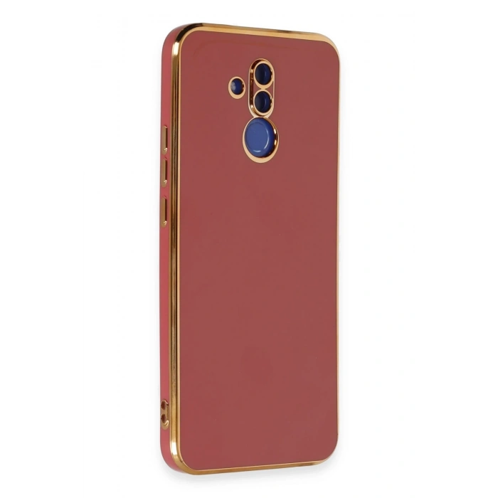 Mey İthalat®  Huawei Mate 20 Lite Kılıf Volet Silikon - Kırmızı