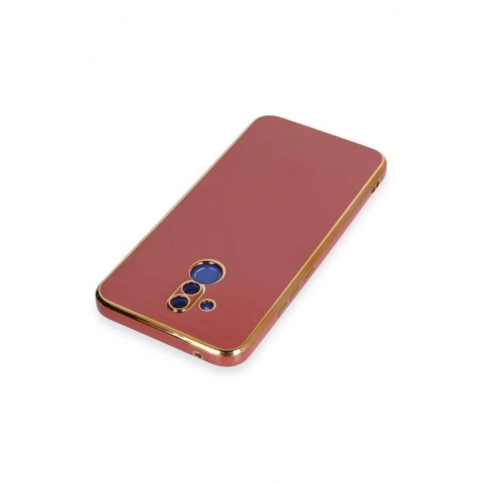 Mey İthalat®  Huawei Mate 20 Lite Kılıf Volet Silikon - Kırmızı