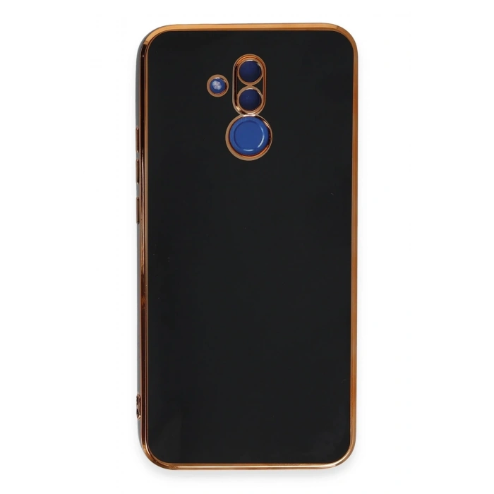 Mey İthalat®  Huawei Mate 20 Lite Kılıf Volet Silikon - Siyah