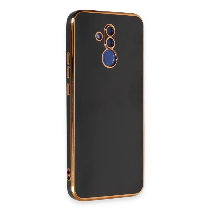Mey İthalat®  Huawei Mate 20 Lite Kılıf Volet Silikon - Siyah