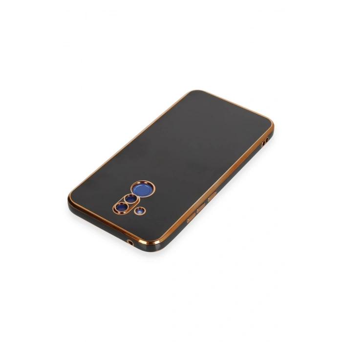 Mey İthalat®  Huawei Mate 20 Lite Kılıf Volet Silikon - Siyah