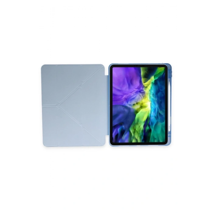 Mey İthalat®  Huawei MatePad SE Kılıf Kalemlikli Mars Tablet Kılıfı - Mavi