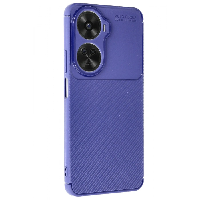 Mey İthalat®  Huawei Nova 12 SE Kılıf Auto Focus Karbon Kapak - Lacivert