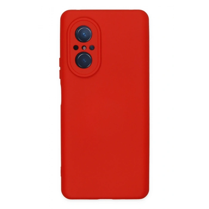 Mey İthalat®  Huawei Nova 9 SE Kılıf Nano içi Kadife Silikon - Kırmızı