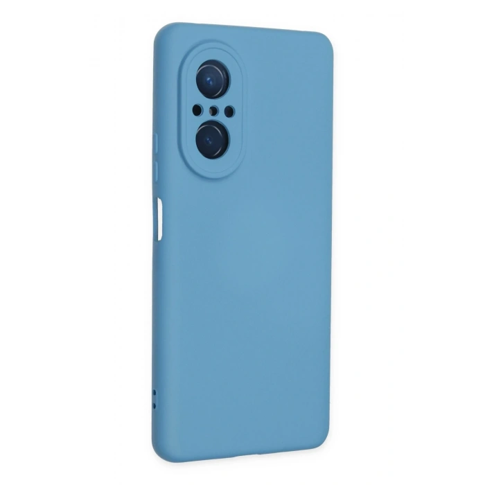 Mey İthalat®  Huawei Nova 9 SE Kılıf Nano içi Kadife Silikon - Mavi