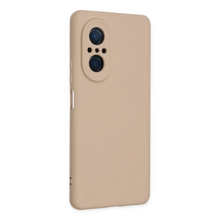 Mey İthalat®  Huawei Nova 9 SE Kılıf Nano içi Kadife Silikon - Pudra