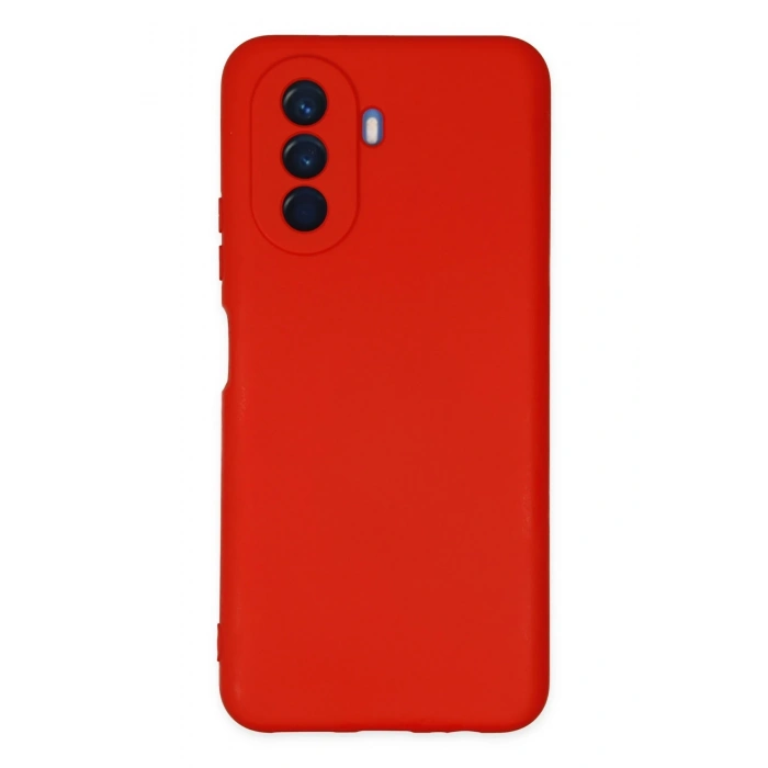 Mey İthalat®  Huawei Nova Y70 Kılıf Nano içi Kadife Silikon - Kırmızı