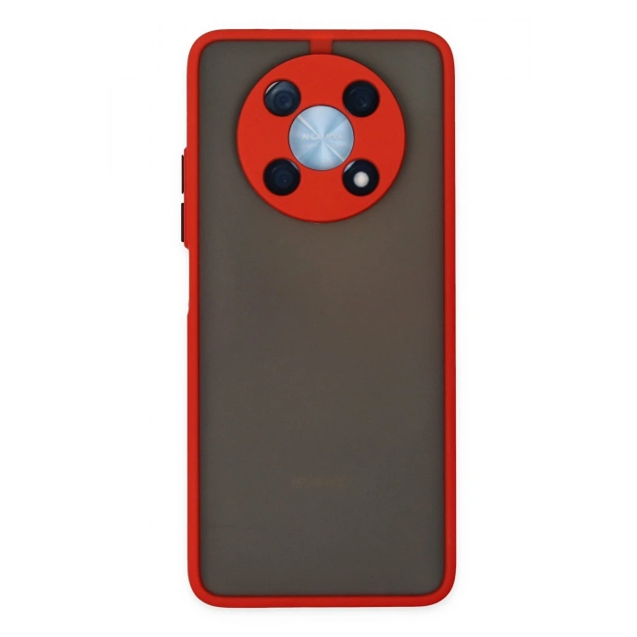 Mey İthalat®  Huawei Nova Y90 Kılıf Montreal Silikon Kapak - Kırmızı