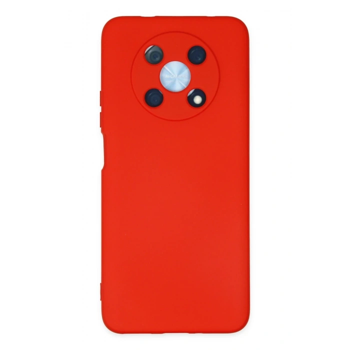 Mey İthalat®  Huawei Nova Y90 Kılıf Nano içi Kadife Silikon - Kırmızı