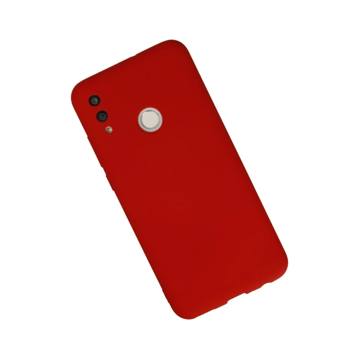 Mey İthalat®  Huawei P Smart 2019 Kılıf Nano içi Kadife Silikon - Kırmızı
