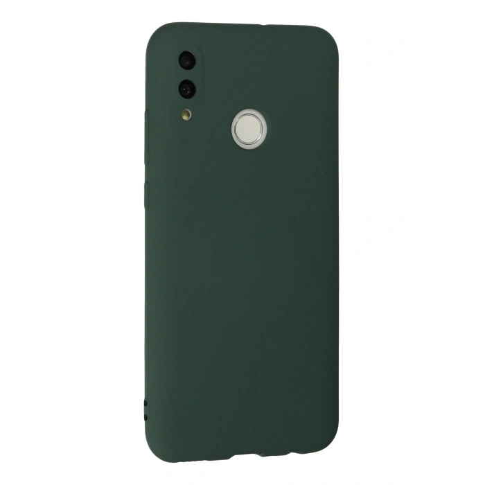 Mey İthalat®  Huawei P Smart 2019 Kılıf Nano içi Kadife Silikon - Koyu Yeşil