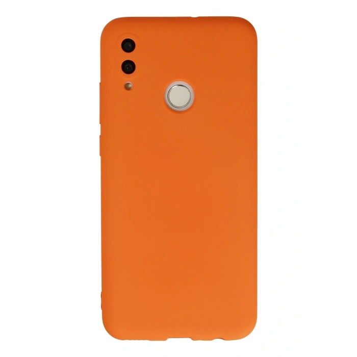 Mey İthalat®  Huawei P Smart 2019 Kılıf Nano içi Kadife Silikon - Turuncu