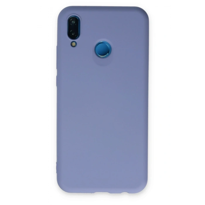 Mey İthalat®  Huawei P20 Lite Kılıf Nano içi Kadife Silikon - Lila