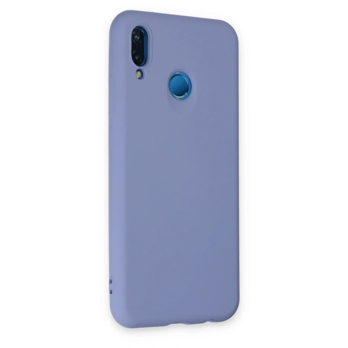 Mey İthalat®  Huawei P20 Lite Kılıf Nano içi Kadife Silikon - Lila