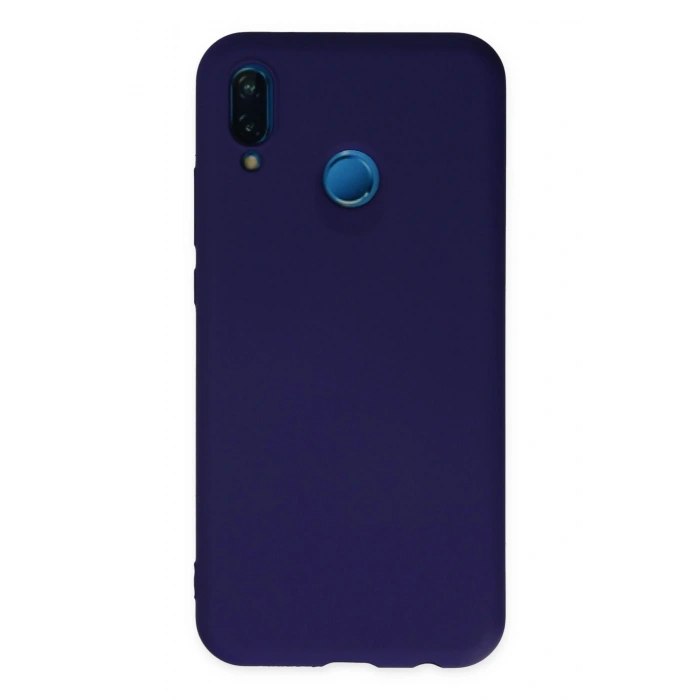 Mey İthalat®  Huawei P20 Lite Kılıf Nano içi Kadife Silikon - Mor
