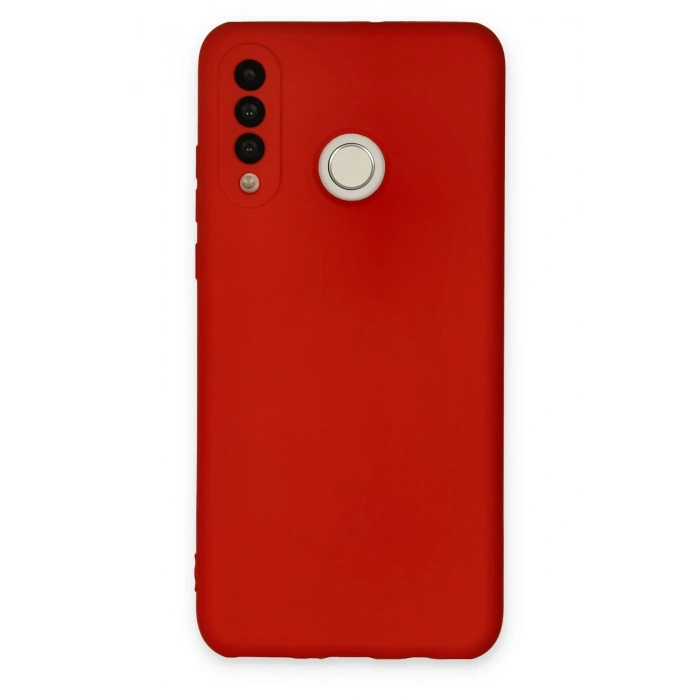 Mey İthalat®  Huawei P30 Lite Kılıf Nano içi Kadife Silikon - Kırmızı