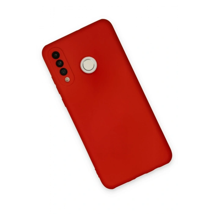 Mey İthalat®  Huawei P30 Lite Kılıf Nano içi Kadife Silikon - Kırmızı
