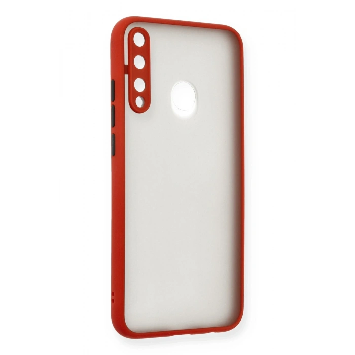 Mey İthalat®  Huawei P40 Lite E Kılıf Montreal Silikon Kapak - Kırmızı