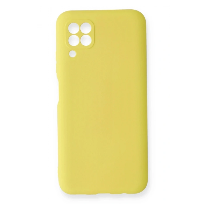Mey İthalat®  Huawei P40 Lite Kılıf Nano içi Kadife Silikon - Sarı