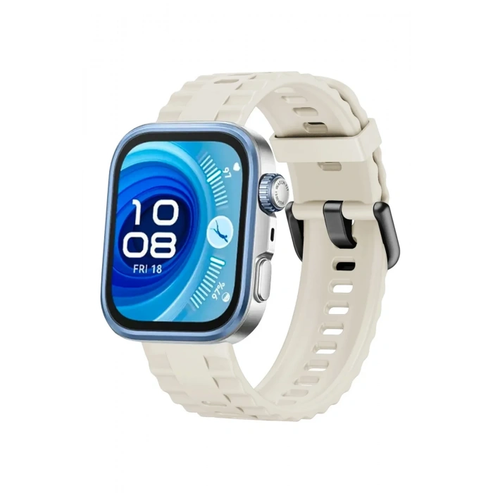 Mey İthalat®  Huawei Watch Fit 3 Klasik Kordon - Bej