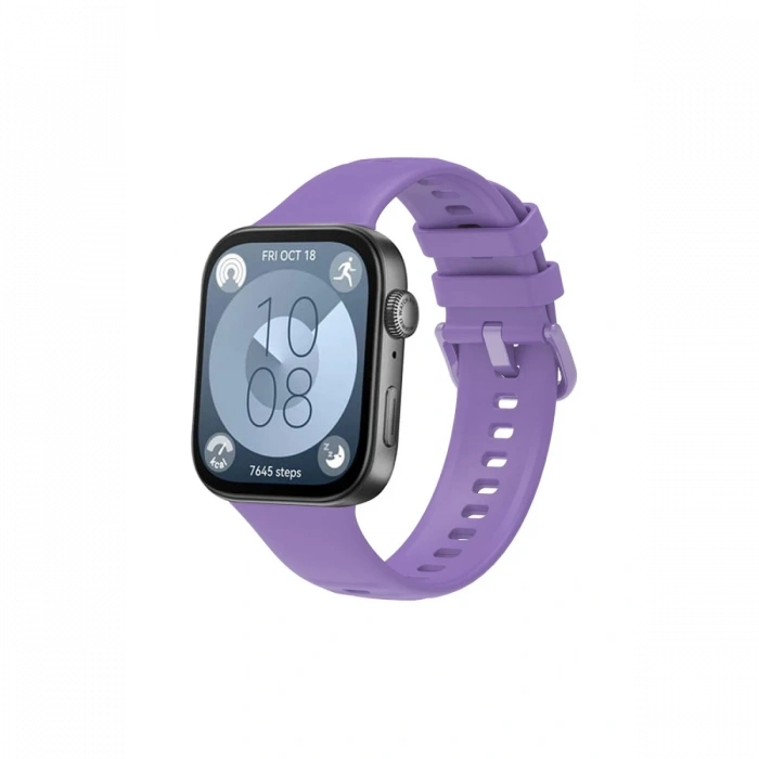 Mey İthalat®  Huawei Watch Fit 3 Klasik Kordon - Lila