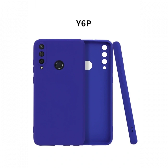 Mey İthalat®  Huawei Y6P Kılıf First Silikon - Lacivert