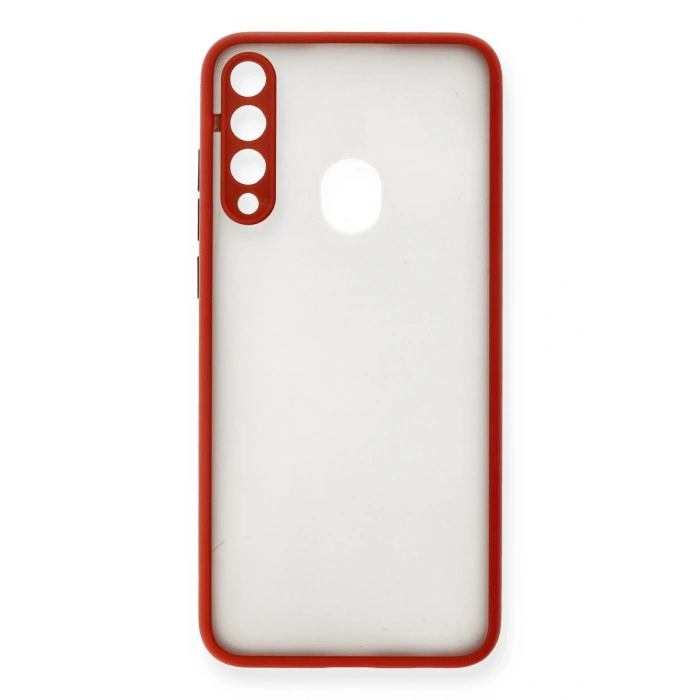 Mey İthalat®  Huawei Y6P Kılıf Montreal Silikon Kapak - Kırmızı
